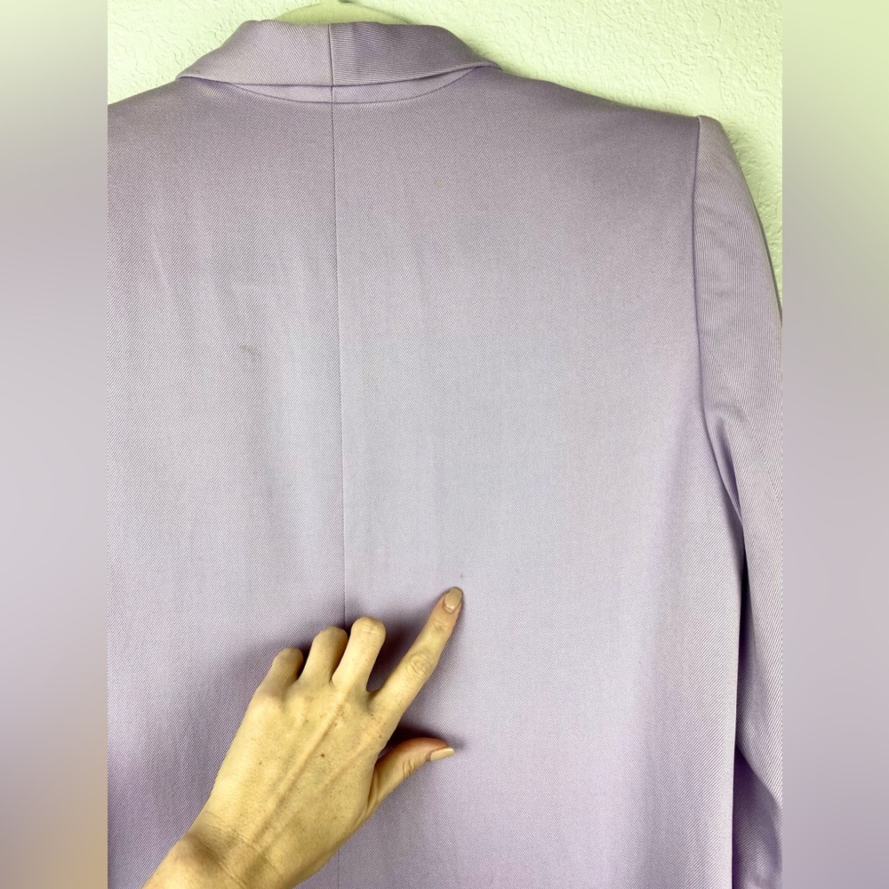 ALICE + OLIVIA Kylie Long Easy Shawl Collar Jacket - Picture 11 of 16
